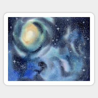 Space Painting Sticker